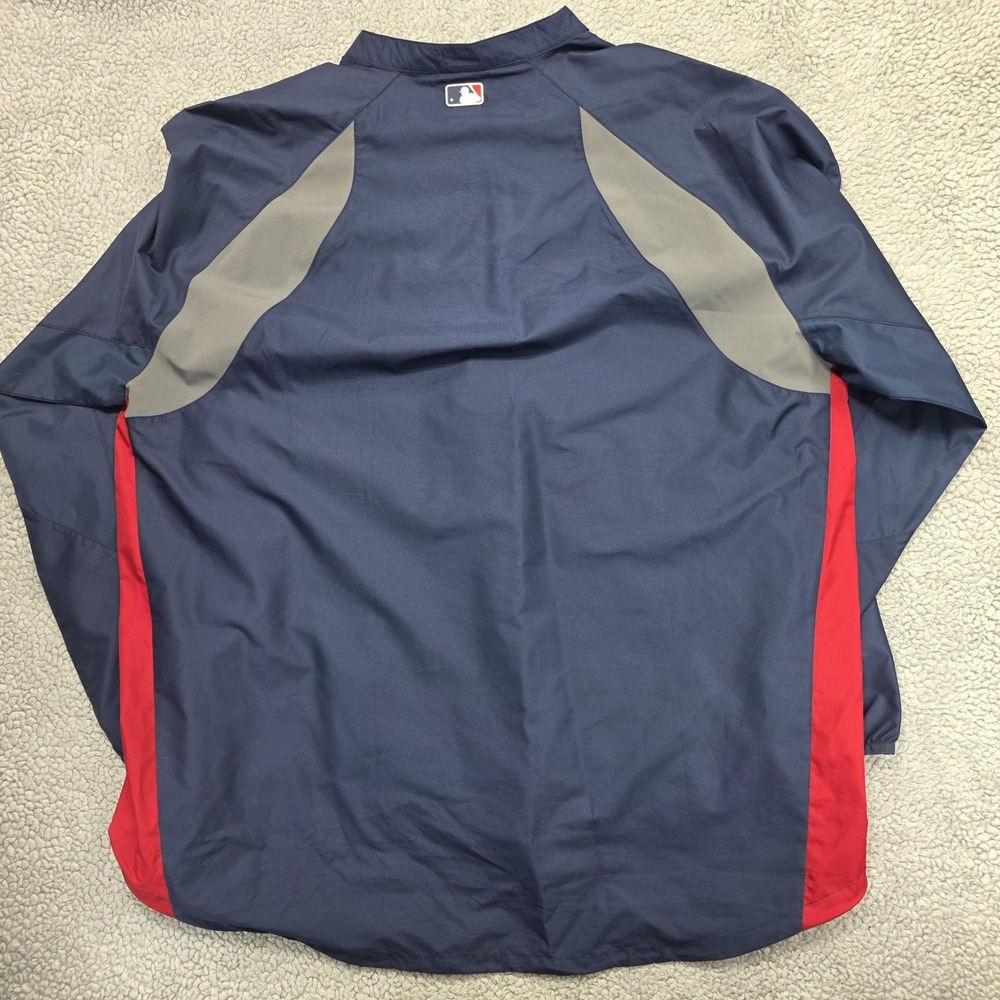Vtg Majestic Minnesota Twins Dugout Jacket MLB 1/4 Zip Pullover Windbreaker 2XL‎ - Picture 7 of 9